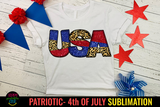 USA Patriotic Sublimation I July 4 Sublimation Design Sublimation Happy Printables Club 