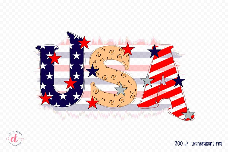 USA PNG - Patriotic Sublimation Design Sublimation CraftLabSVG 