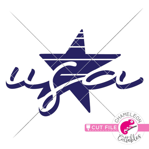 USA star 4th of July svg dxf png SVG Chameleon Cuttables 