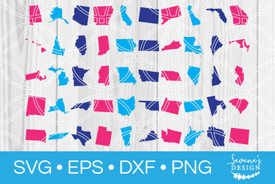USA States SVG SavanasDesign