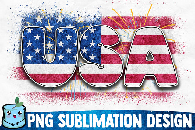 USA Sublimation Design Sublimation MintyMarshmallows 