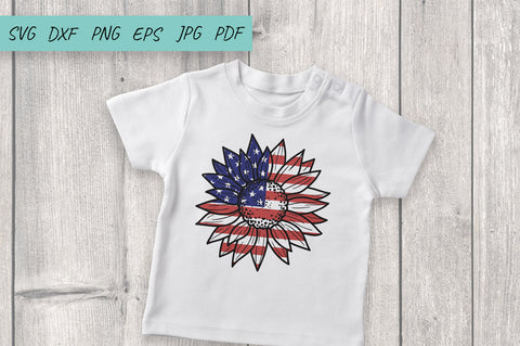 USA Sunflower, 4th of July SVG, Files for Cricut SVG Irina Ostapenko 