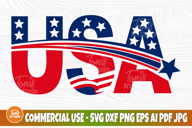 USA SVG Cut File, Patriotic Svg, 4th of July Svg, America Svg, T-Shirt Design, Independence day Svg, American Flag Svg, Fourth of July Svg SVG TonisArtStudio 