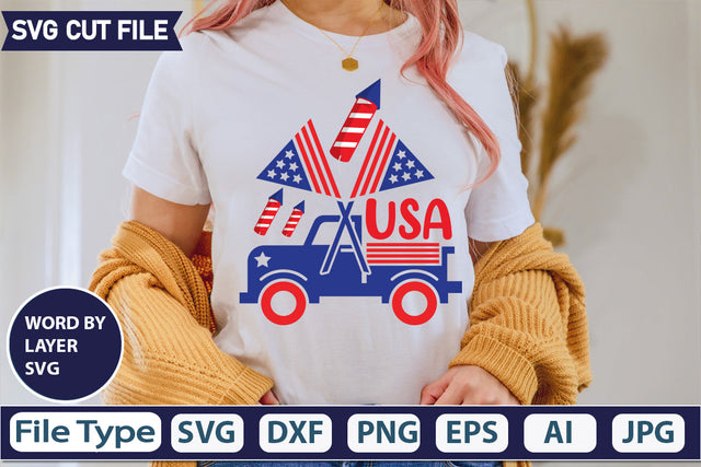 USA SVG Cut File,SVGs,quotes-and-sayings,food-drink,mini-bundles,print-cut,on-sale, SVG DesignPlante 503 