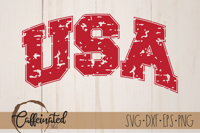 USA svg, Distressed USA SVG Caffeinated SVGs 