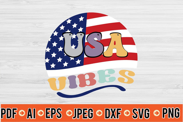 USA Vibes Retro SVG SVG MStudio 