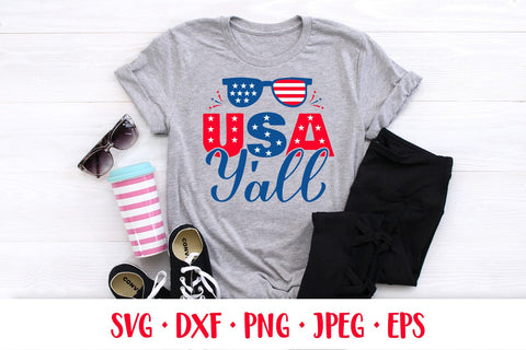 USA Y’all SVG. Fourth of July quote. Patriotic shirt design SVG LaBelezoka 