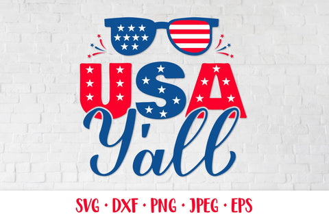 USA Y’all SVG. Fourth of July quote. Patriotic shirt design SVG LaBelezoka 