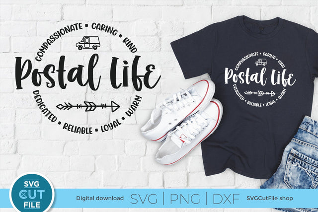 USPS svg - Postal life design with little postal truck SVG SVG Cut File 