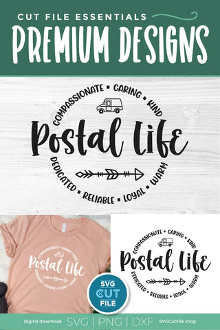 USPS svg - Postal life design with little postal truck SVG SVG Cut File 