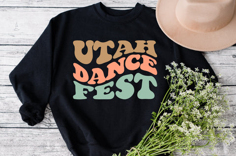 Utah Dance Fest svg, Utah state design svg, wavy style svg, EPS PNG Cricut Instant Download SVG Fauz 