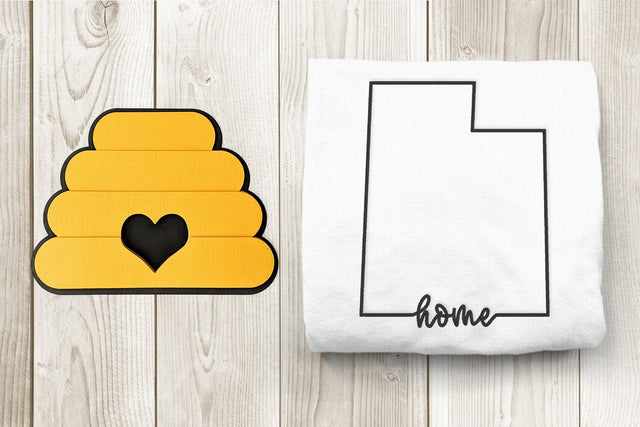 Utah Home State Outline Embroidery Embroidery/Applique DESIGNS Designed by Geeks 