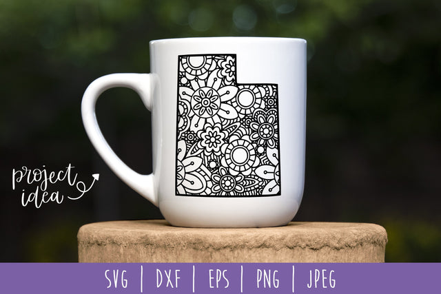 Utah Mandala Zentangle SVG SavoringSurprises 