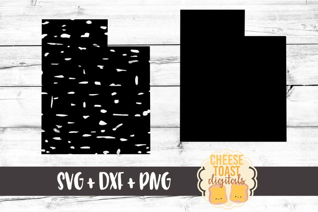 Utah - Solid & Grunge SVG Cheese Toast Digitals 