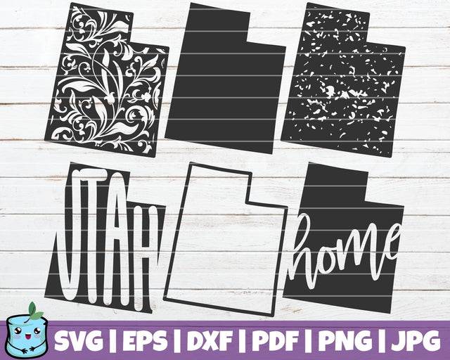 Utah State SVG MintyMarshmallows 