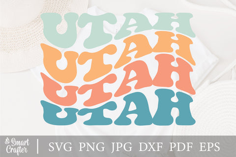 Utah Svg, Love Utah Svg, Utah State Svg, Usa State Svg, Travel States Tourist Svg, America Family Vacation Svg, Wavy Stacked Svg Png Pdf SVG Fauz 