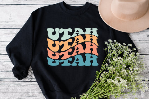 Utah Svg, Love Utah Svg, Utah State Svg, Usa State Svg, Travel States Tourist Svg, America Family Vacation Svg, Wavy Stacked Svg Png Pdf SVG Fauz 