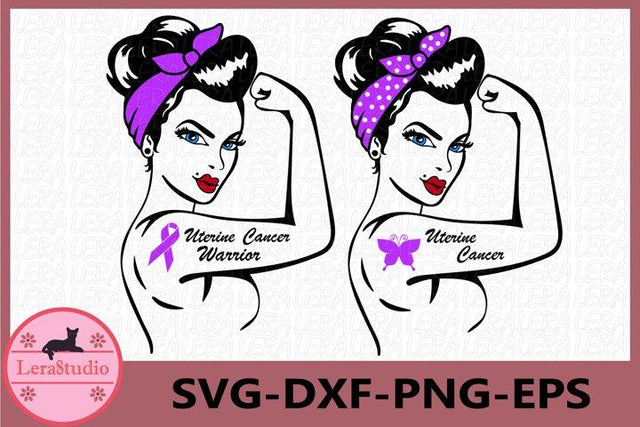 Uterine cancer Warrior SVG SVG Lerastudio 