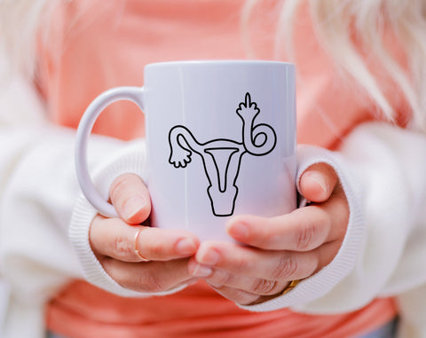Uterus Middle Finger SVG, Funny Uterus SVG, Women's Rights SVG, Roe V Wade SVG, Pro Choice SVG SVG HappyDesignStudio 