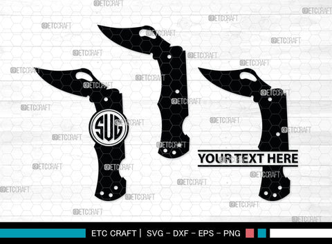 Utility Knife Monogram, Knife Silhouette, Utility Knife SVG, Swiss Knives Svg, Utility Knife Kitchen Svg, SB00034 SVG ETC Craft 