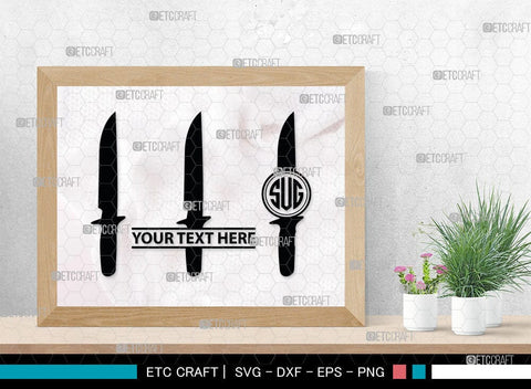 Utility Knife Monogram, Knife Silhouette, Utility Knife SVG, Swiss Knives Svg, Utility Knife Kitchen Svg, SB00034 SVG ETC Craft 