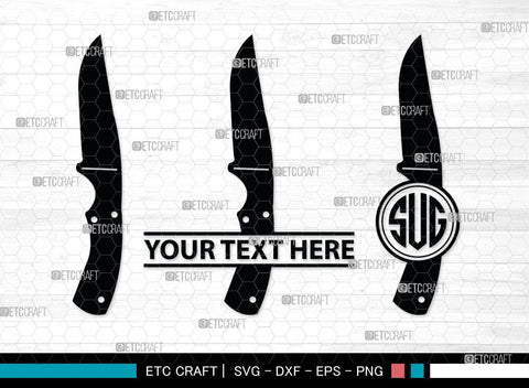 Utility Knife Monogram, Knife Silhouette, Utility Knife SVG, Swiss Knives Svg, Utility Knife Kitchen Svg, SB00034 SVG ETC Craft 