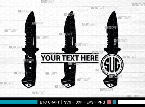 Utility Knife Monogram, Knife Silhouette, Utility Knife SVG, Swiss Knives Svg, Utility Knife Kitchen Svg, SB00034 SVG ETC Craft 