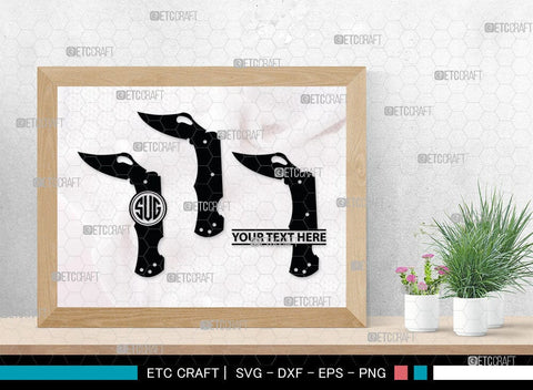 Utility Knife Monogram, Knife Silhouette, Utility Knife SVG, Swiss Knives Svg, Utility Knife Kitchen Svg, SB00034 SVG ETC Craft 