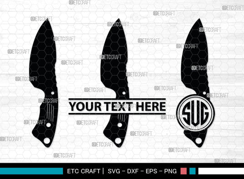 Utility Knife Monogram, Knife Silhouette, Utility Knife SVG, Swiss Knives Svg, Utility Knife Kitchen Svg, SB00034 SVG ETC Craft 