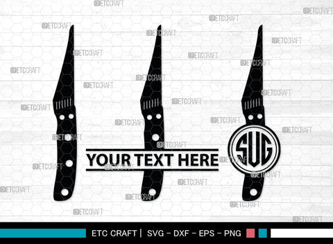 Utility Knife Monogram, Knife Silhouette, Utility Knife SVG, Swiss Knives Svg, Utility Knife Kitchen Svg, SB00034 SVG ETC Craft 
