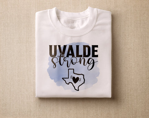 Uvalde Strong Sublimation Designs Bundle, 4 Uvalde Strong PNG Files, Pray For Uvalde PNG Sublimation HappyDesignStudio 