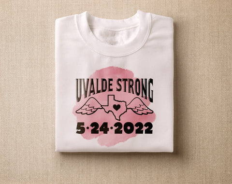 Uvalde Strong Sublimation Designs Bundle, 4 Uvalde Strong PNG Files, Pray For Uvalde PNG Sublimation HappyDesignStudio 