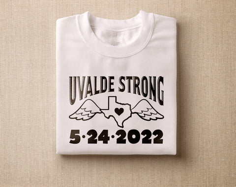 Uvalde Strong SVG Bundle, 4 Designs, Pray For Uvalde SVG Cut Files SVG HappyDesignStudio 