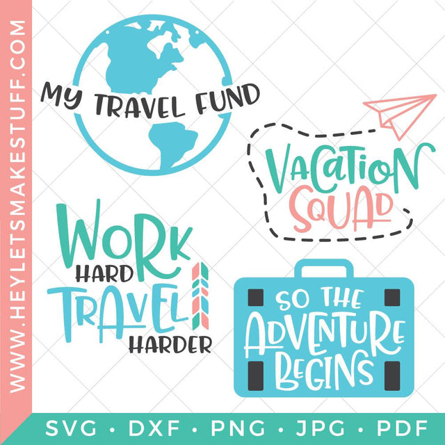 Vacation and Travel SVG Bundle SVG Hey Let's Make Stuff 