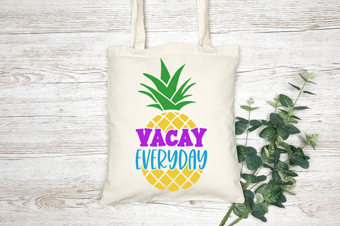 Vacay Everyday Pineapple SVG | Summer Cut File SVG B Renee Design 