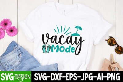 Vacay Mode SVG Cut File, Vacay Mode SVG Design, Summer SVG Cut File,Aloha Summer SVG Design, Summer SVG Quotes, Summer Sublimation PNG,Funny Summer SVG SVG BlackCatsMedia 