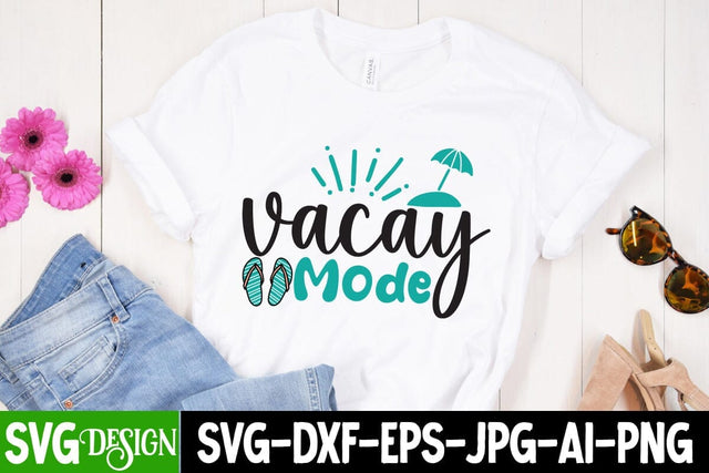Vacay Mode SVG Cut File, Vacay Mode SVG Design, Summer SVG Cut File,Aloha Summer SVG Design, Summer SVG Quotes, Summer Sublimation PNG,Funny Summer SVG SVG BlackCatsMedia 