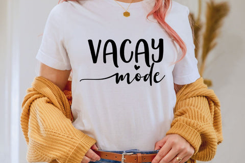 Vacay Mode SVG I Vacation Shirt PNG I Summer Cut Files SVG Happy Printables Club 