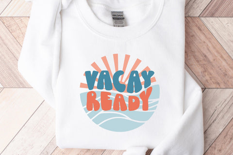 Vacay Ready svg, Summer SVG Files for Cricut, Beach svg, Travel svg, Vacation svg SVG Designing Digitals 