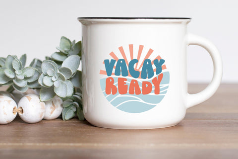 Vacay Ready svg, Summer SVG Files for Cricut, Beach svg, Travel svg, Vacation svg SVG Designing Digitals 