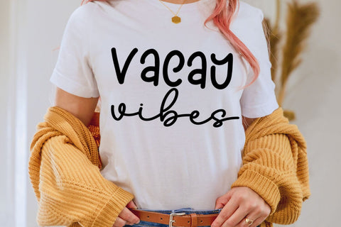 Vacay Vibes SVG I Vacation Shirt PNG I Summer Cut Files SVG Happy Printables Club 
