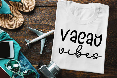 Vacay Vibes SVG I Vacation Shirt PNG I Summer Cut Files SVG Happy Printables Club 