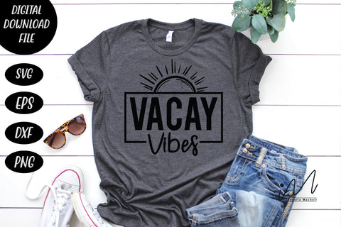 vacay vibes t shirt svg, vacay vibes cricut, vacay vibes only, summer svg, summer t shirt, vacation family t shirt svg SVG Isabella Machell 