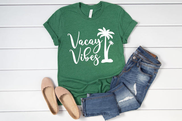 Vacay Vibes | Vacation SVG Cut File SVG Shine Green Art 
