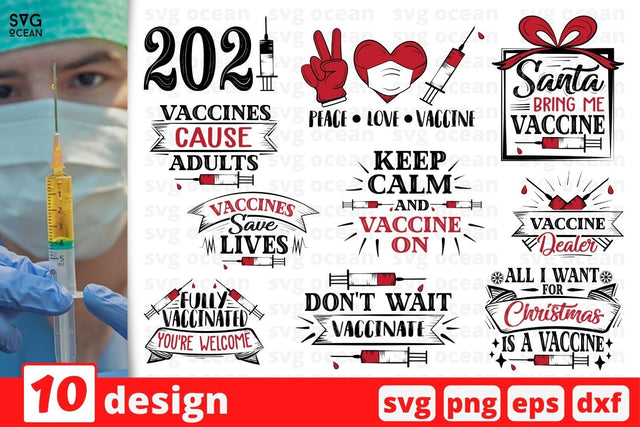Vaccine SVG Bundle SVG SvgOcean 