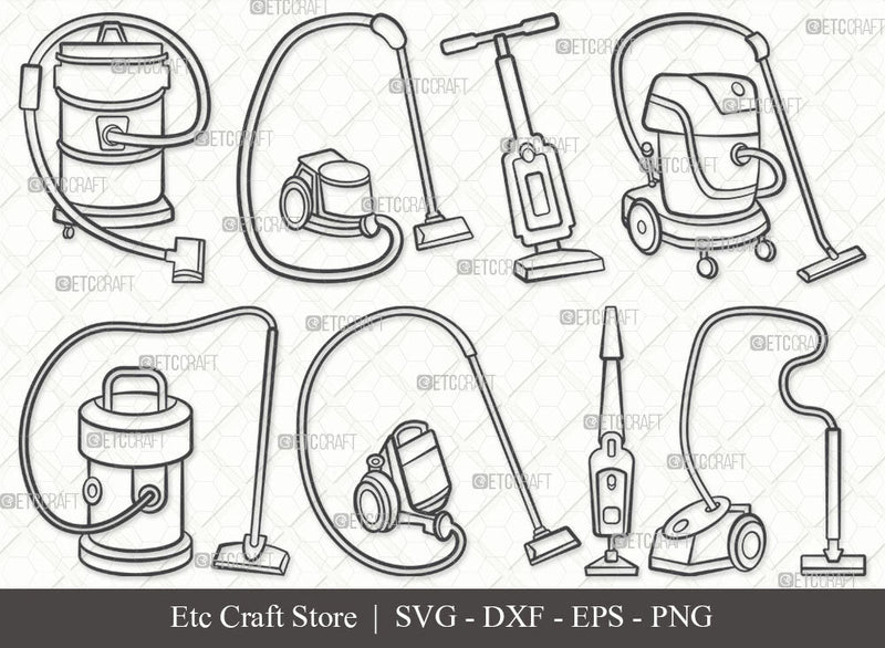 Sweep R Outline Image Vacuum Cleaner SVG, Cleaner Outline, Cleaning Svg, House Cleaner Svg ...