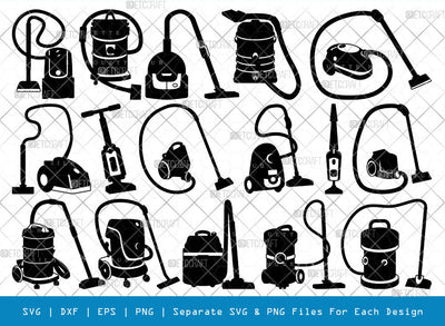Vacuum Cleaner SVG, Cleaner Silhouette, Cleaning Svg, House Cleaner Svg, Vacuum Sweeper Svg, Housekeeping Svg, Cleaner Bundle SVG ETC Craft 