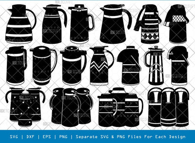 Vacuum Flask Silhouette Svg Cricut Cut Files Png Bundle, SB01029 SVG ETC Craft 