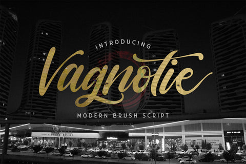 Vagnotie - Modern Brush Font Font StringLabs 