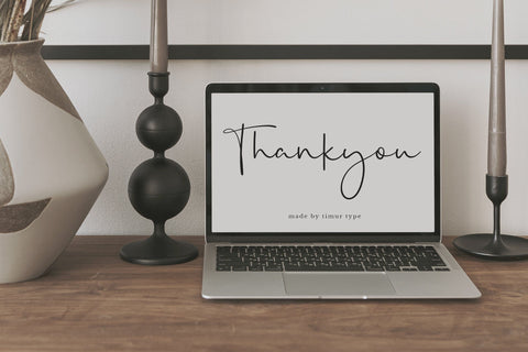 Valencia Nature - Script font Font Timur type 